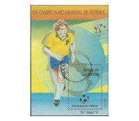1990 B86 CAMPEONATO MUNDIAL DE FUTEBOL NA ITÁLIA 1990 - usado  8189 - O carimbo poderá ser outro